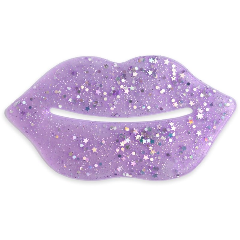 IDC Institute Glitter Lip Purple Hydrogel-Maske für die Lippen 1 St.