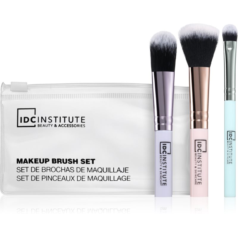 IDC Institute Make Up set de pensule pentru machiajul ochilor 3 buc