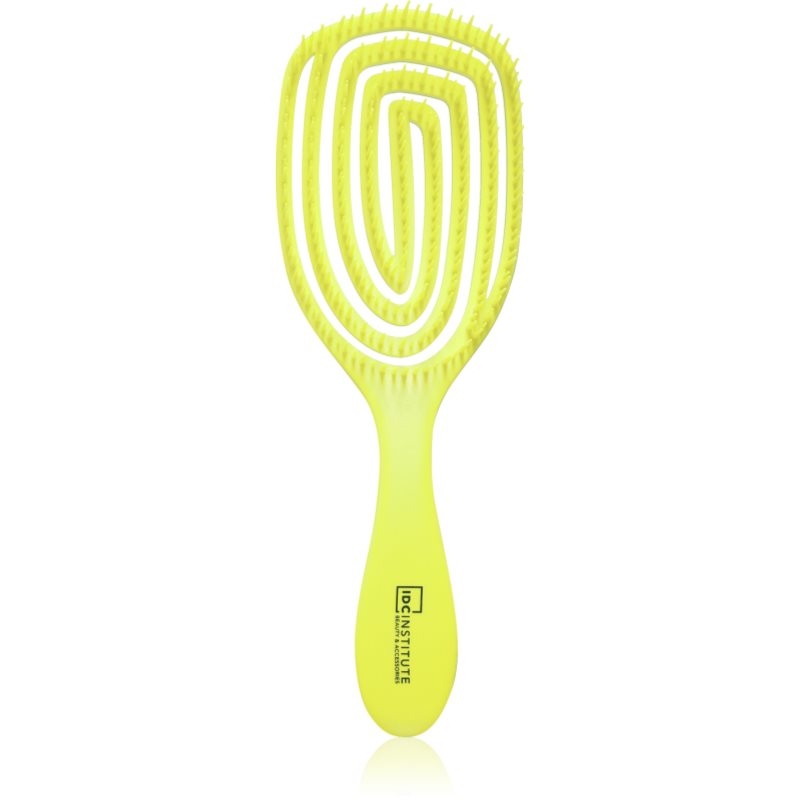 IDC Institute Neon kartáč na vlasy odstín Yellow 1 ks