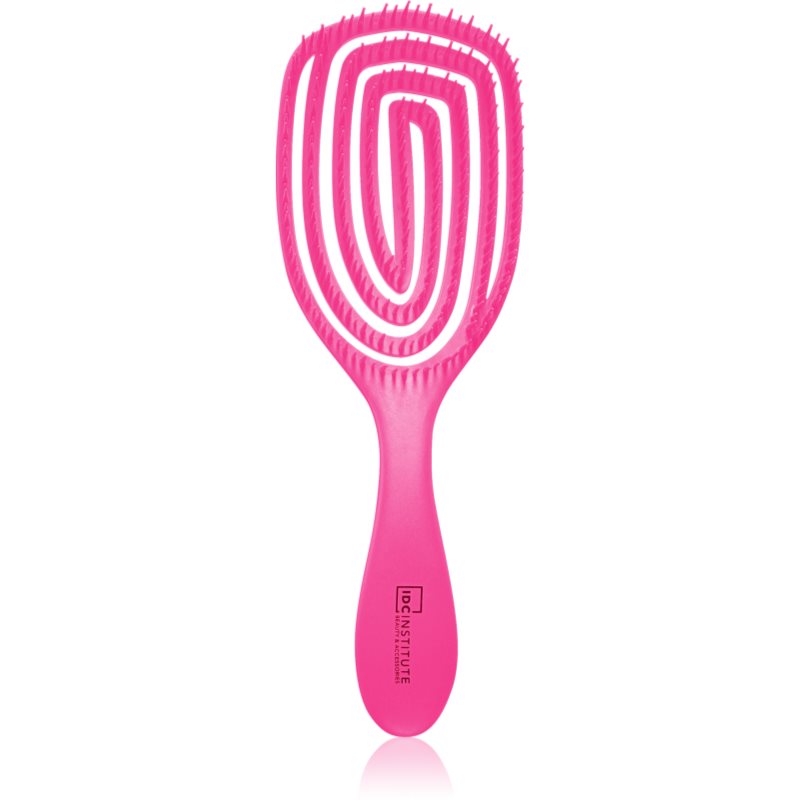 IDC Institute Neon kartáč na vlasy odstín Pink 1 ks