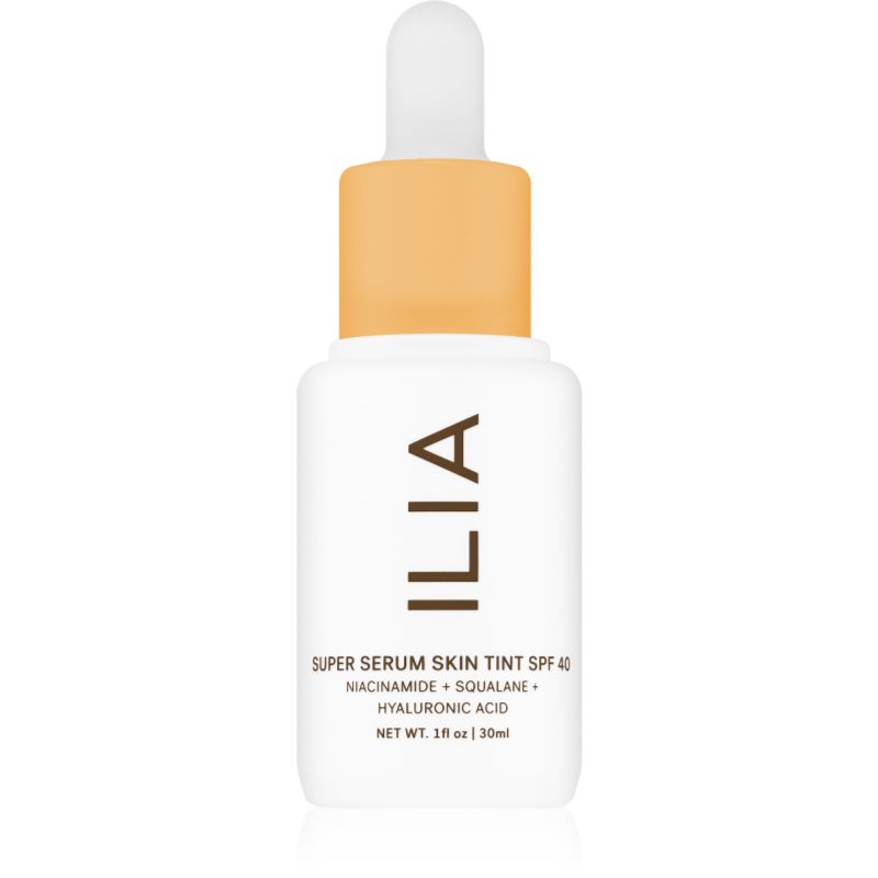 Ilia super serum skin tint spf 40 hidratáló bb krém a bőr tökéletlenségei ellen spf 40 árnyalat ora st6 30 ml
