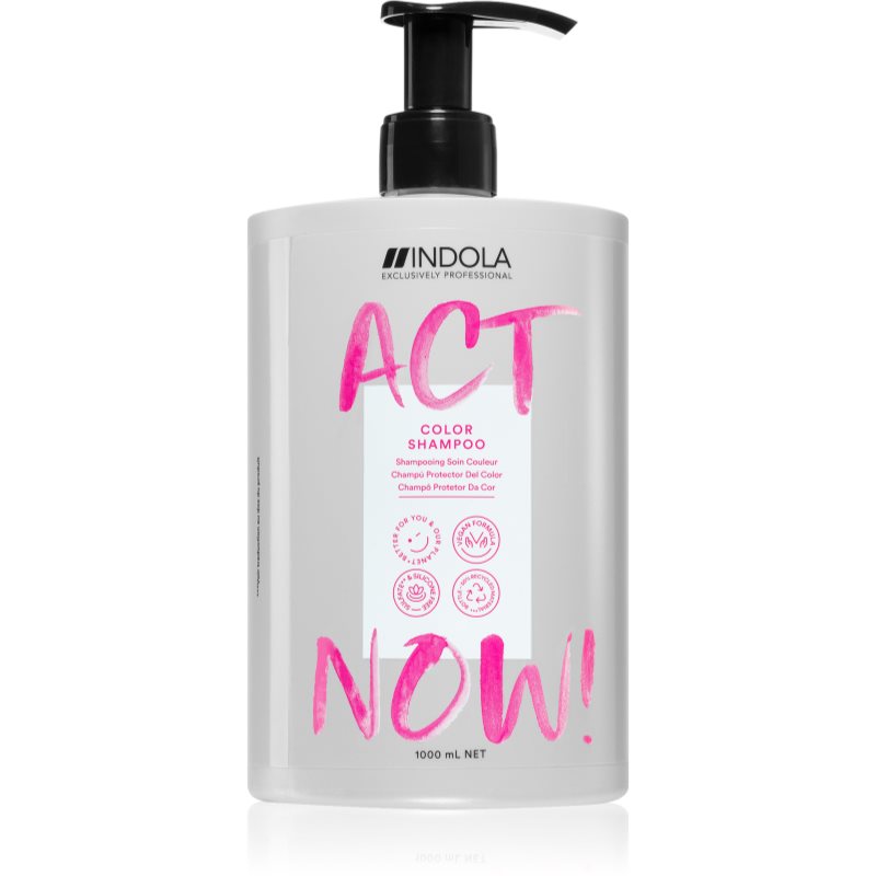 Indola Act Now! Color osvetljevalni šampon za zaščito barve 1000 ml