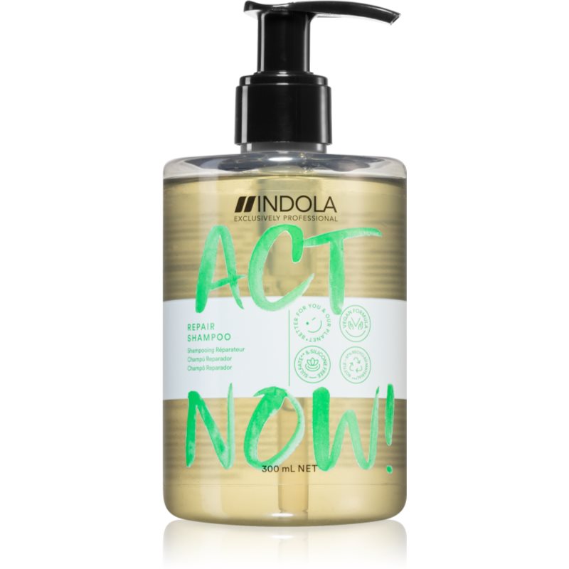 Indola Act Now! Repair čistilni in hranilni šampon za lase 300 ml