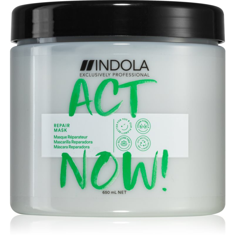 Indola Act Now! Repair Deeply Regenerating Mask For Hair 650 Ml