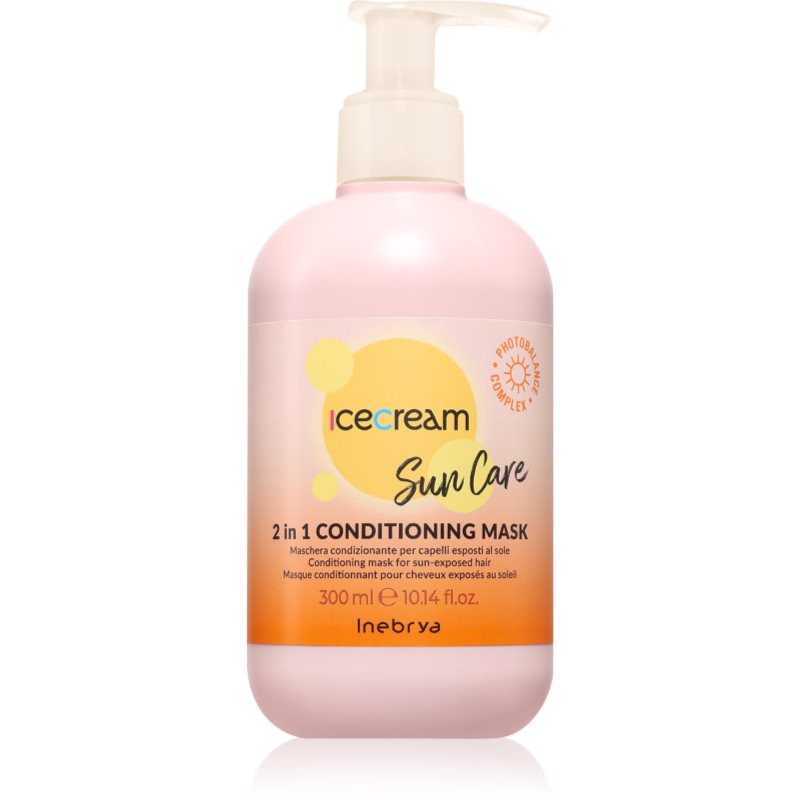 Inebrya Sun Care 2 in 1 Conditioning Mask maska na vlasy pro vlasy namáhané sluncem 300 ml