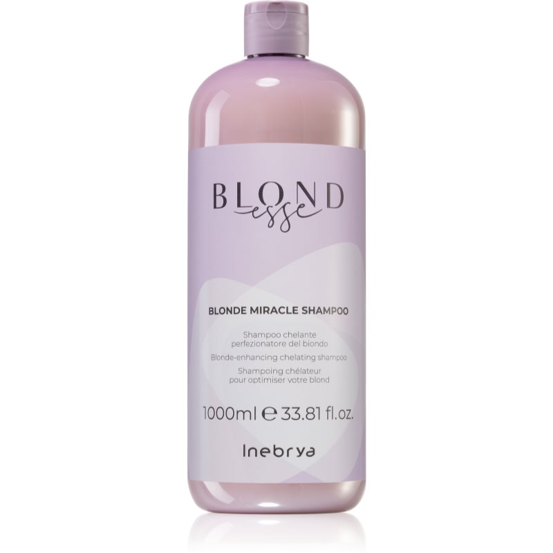 Inebrya BLONDesse Blonde Miracle Shampoo очищуючий детокс шампунь для освітленого волосся 1000 мл