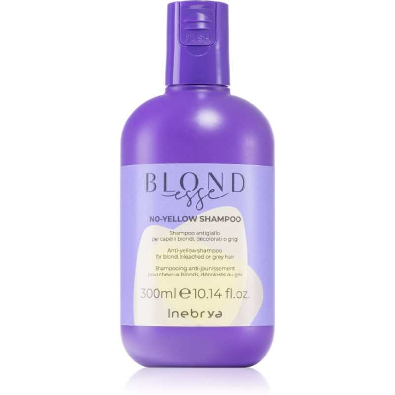 Inebrya BLONDesse No-Yellow Shampoo šampón neutralizujúci žlté tóny pre blond a šedivé vlasy 300 ml