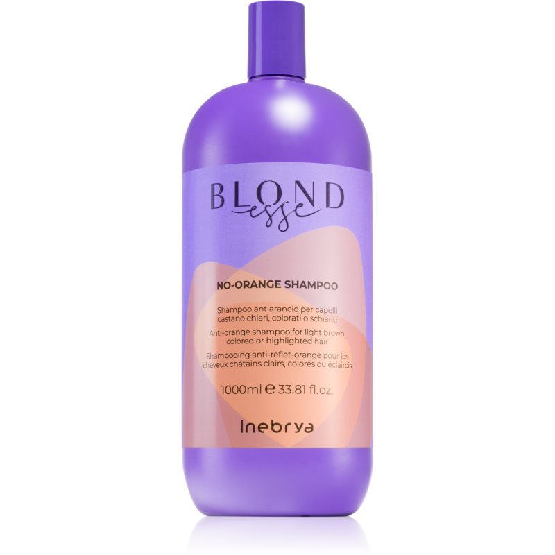 E-shop Inebrya BLONDesse No-Orange Shampoo vyživující šampon neutralizující mosazné podtóny 1000 ml