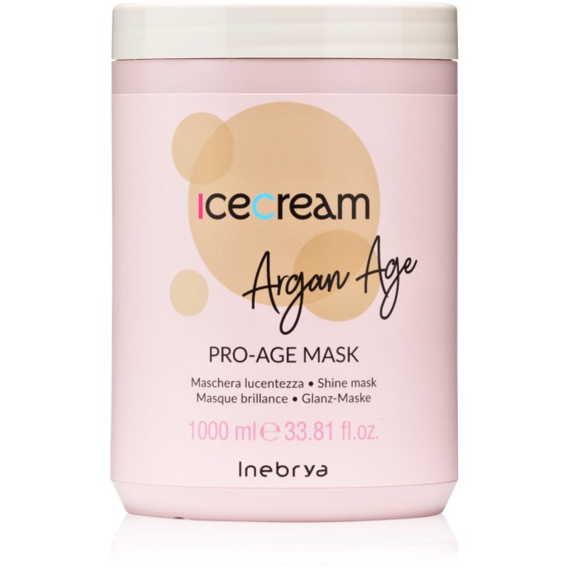 Inebrya Argan-Age Pro-Age Mask obnovujúca maska na vlasy a vlasovú pokožku 1000 ml
