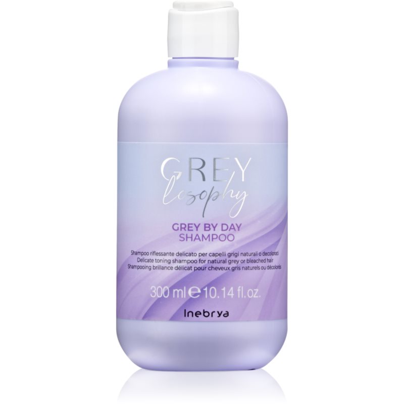 Inebrya Greylosophy Grey By Day Shampoo tónovací šampon pro šedivé vlasy 300 ml