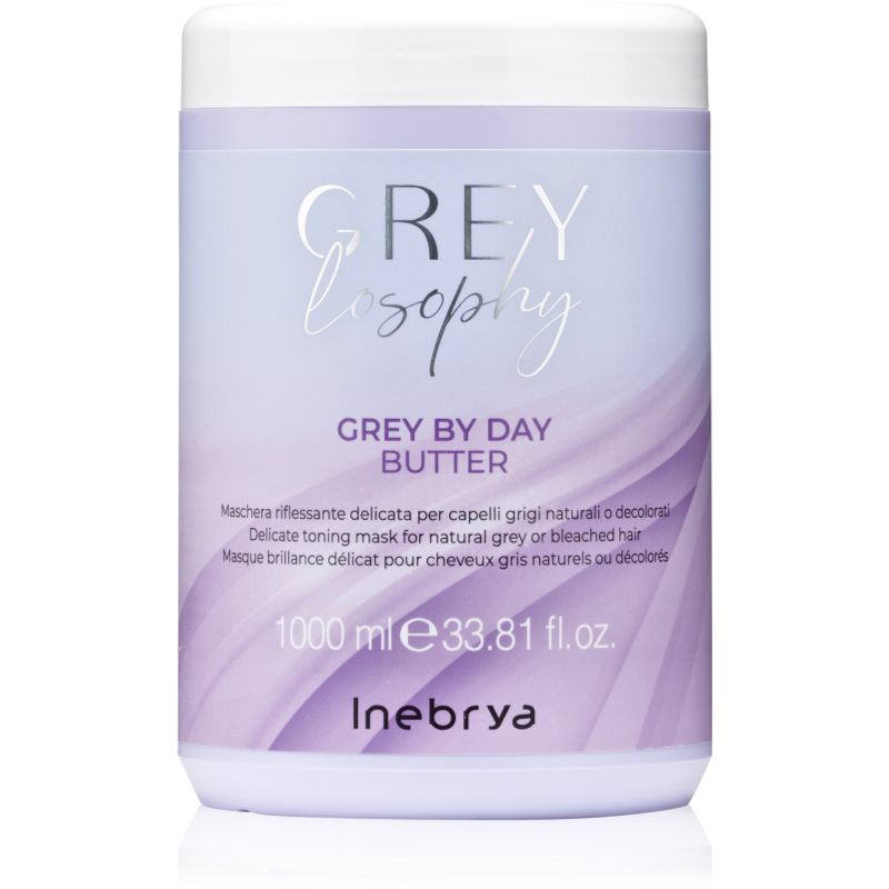 Inebrya Greylosophy Grey By Day Butter maska na vlasy pre šedivé vlasy 1000 ml