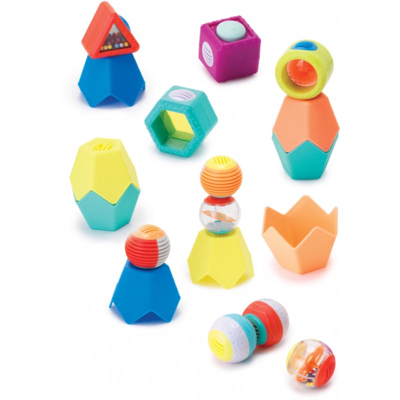 Infantino Sensory Balls, Cubes and Cups toy set 18 pc
