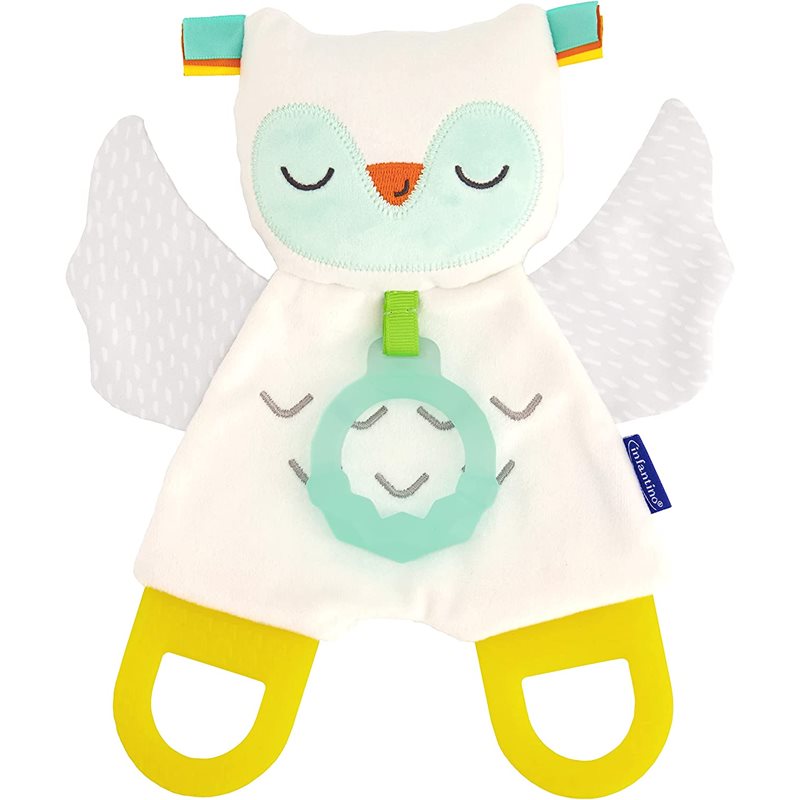 Infantino Cuddly Teether Owl м’яка іграшка з прорізувачем 1 кс