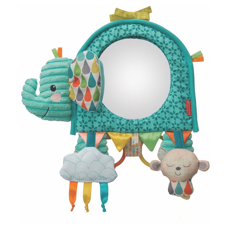 E-shop Infantino Hanging Toy Activies and Mirror kontrastní závěsné zrcadlo 1 ks