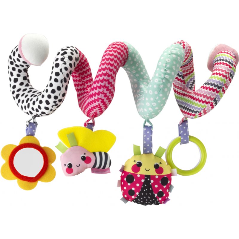 E-shop Infantino Activity Spiral Pink kontrastní závěsná hračka 1 ks
