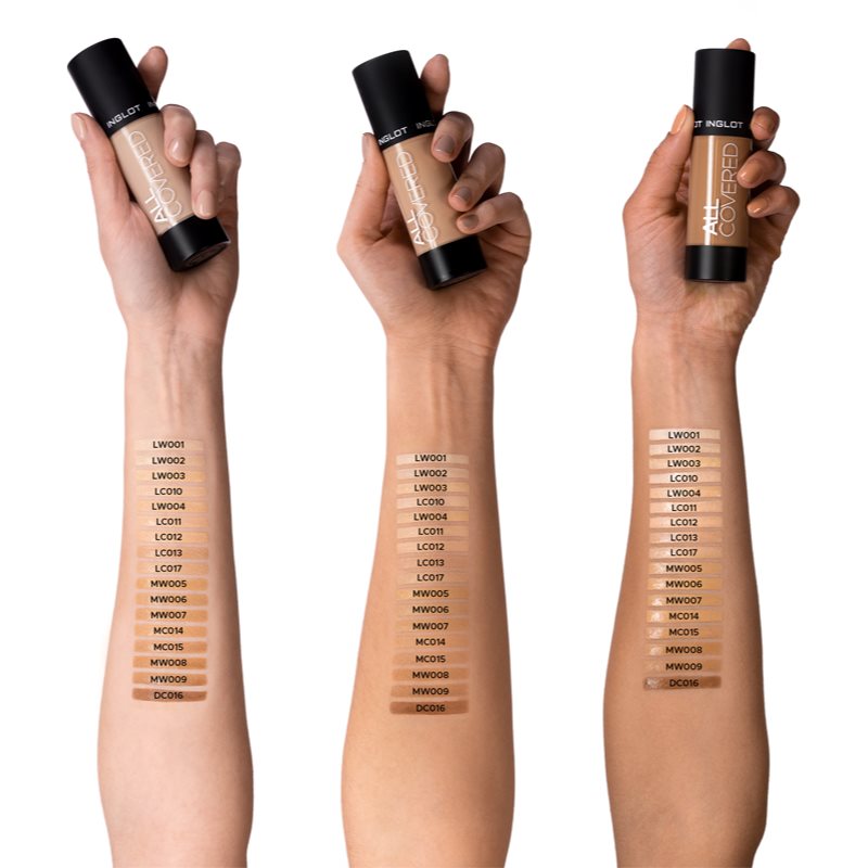 Inglot All Covered стійкий тональний крем відтінок LC 012 30 мл