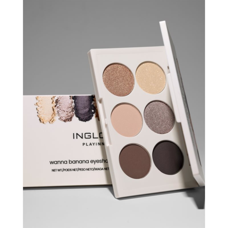 Inglot PlayInn Eyeshadow Palette paletka očných tieňov odtieň Wanna Banana 8 g