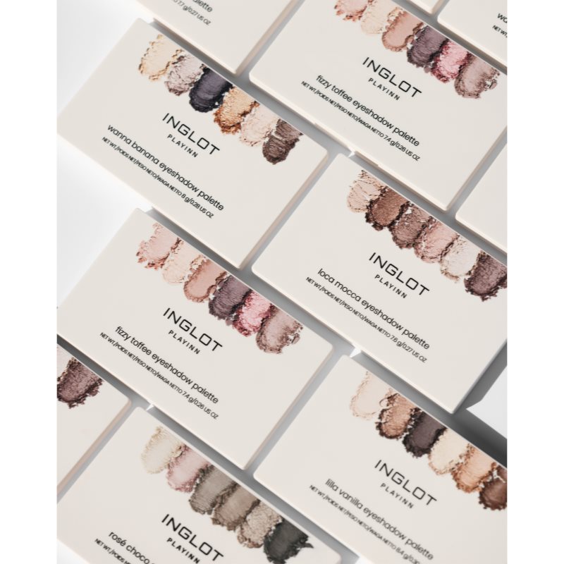 Inglot PlayInn Eyeshadow Palette paletka očných tieňov odtieň Wanna Banana 8 g