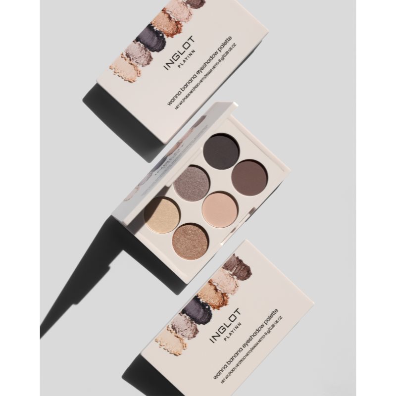Inglot PlayInn Eyeshadow Palette paletka očných tieňov odtieň Wanna Banana 8 g