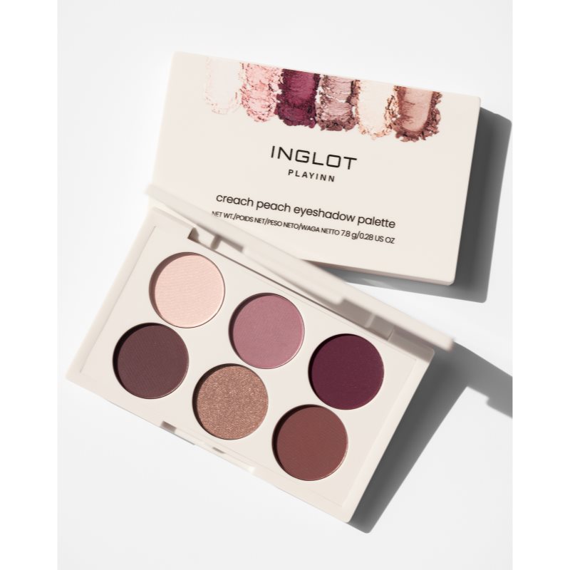 Inglot PlayInn Eyeshadow Palette paletka očných tieňov odtieň Creach Peach 8 g