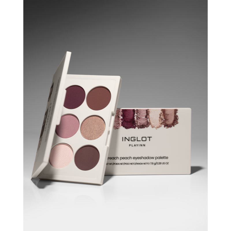 Inglot PlayInn Eyeshadow Palette paletka očných tieňov odtieň Creach Peach 8 g