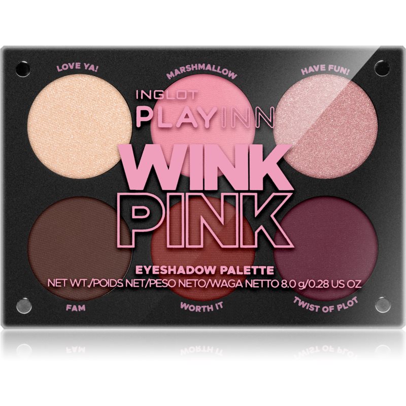 Inglot PlayInn Eyeshadow Palette Shade Wink Pink