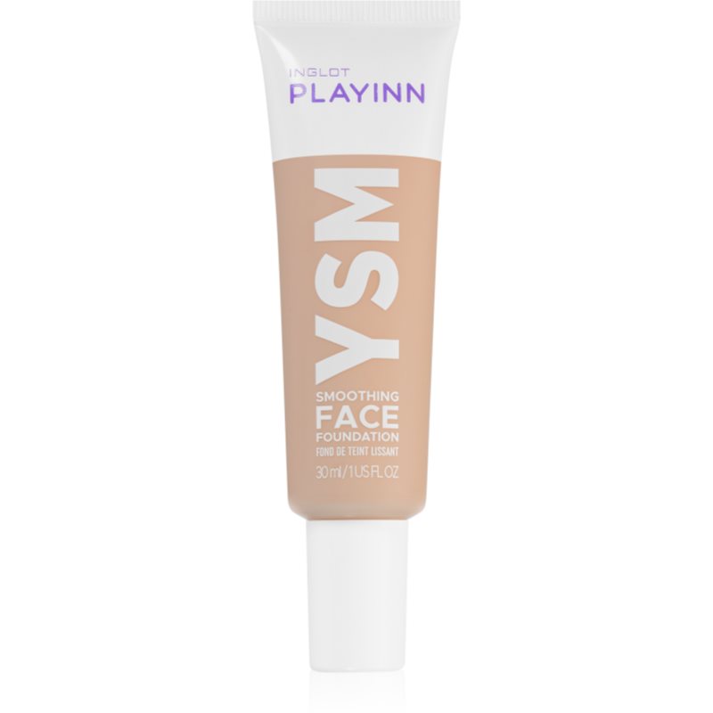 Inglot PlayInn YSM vyhladzujúci make-up pre mastnú a zmiešanú pleť odtieň 49 30 ml