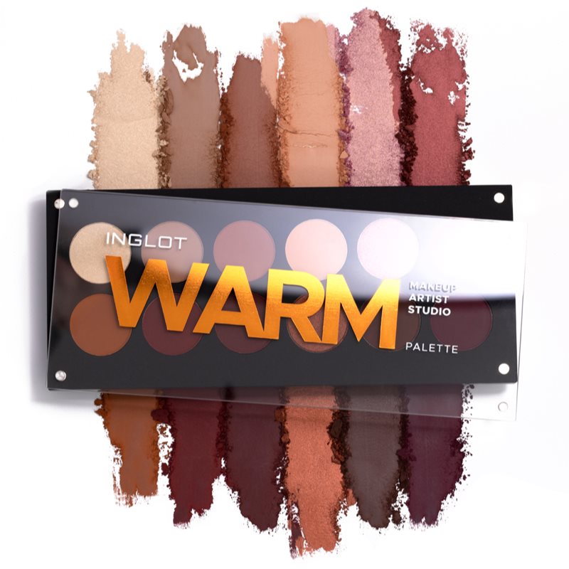 Inglot Makeup Artist Studio Palette paletka očních stínů odstín WARM 18,7 g