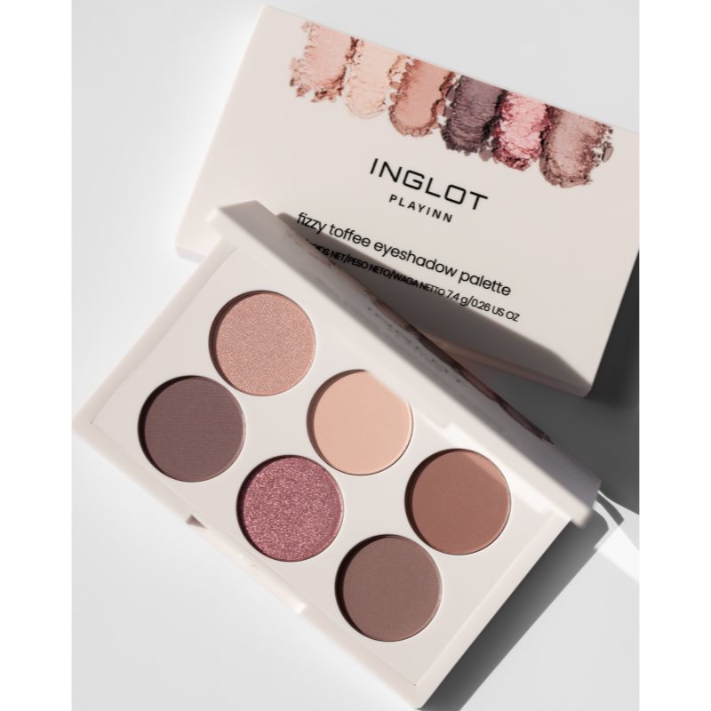 Inglot PlayInn Eyeshadow Palette paletka očných tieňov odtieň Fizzy Toffee 7.6 g