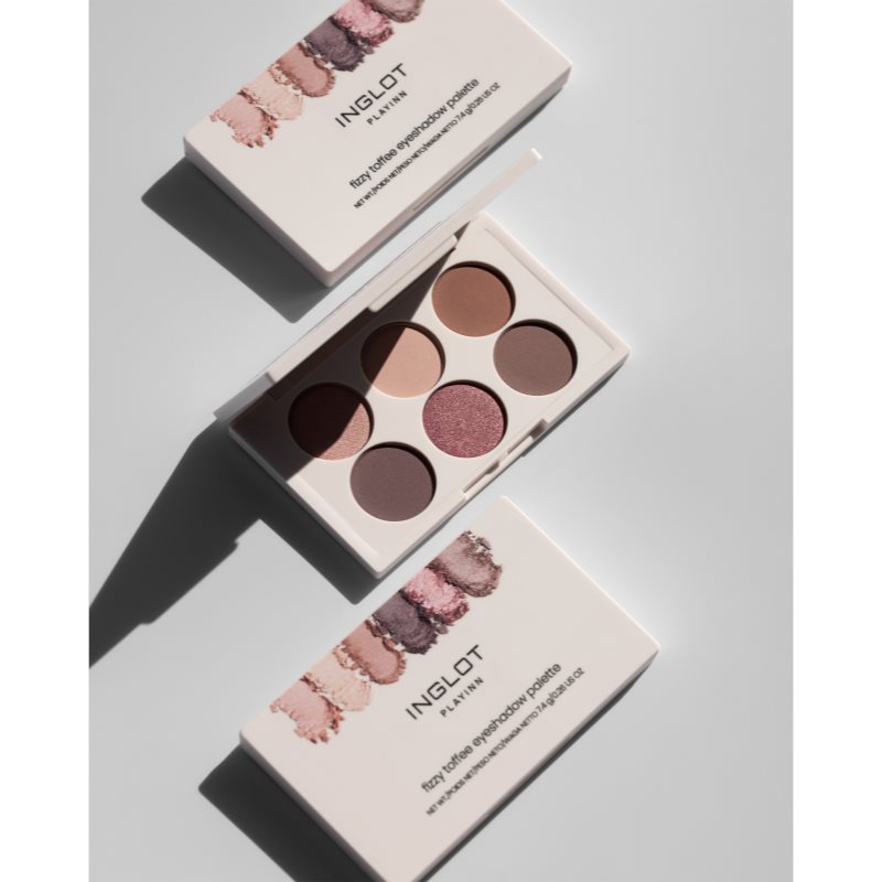 Inglot PlayInn Eyeshadow Palette paletka očných tieňov odtieň Fizzy Toffee 7.6 g