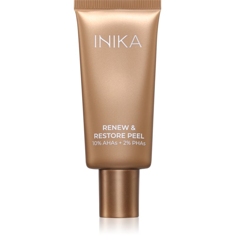 INIKA Organic Renew   Restore Peel озаряваща пилинг маска s AHA 30 мл.