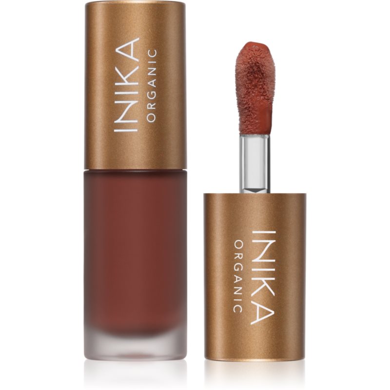 INIKA Organic Lip Oil Collagen + Squalane olio tonificante per le labbra con collagene colore Cinnamon 5 ml