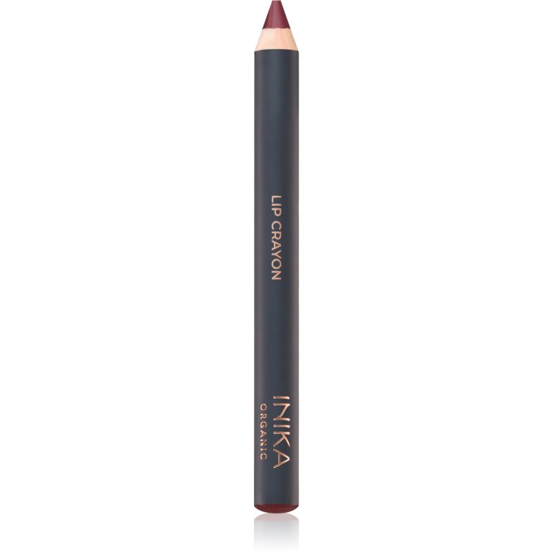INIKA Organic Lipstick Crayon dermatograf cremos pentru buze culoare Deep Plum 3 g