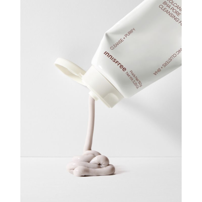 innisfree Volcanic BHA Pore Cleansing Foam jemná čistiaca pena pre vyhladenie pleti a minimalizáciu pórov 150 ml (obrázok 3)