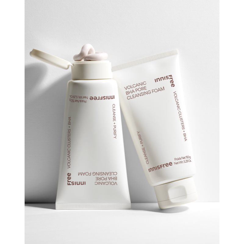 innisfree Volcanic BHA Pore Cleansing Foam jemná čistiaca pena pre vyhladenie pleti a minimalizáciu pórov 150 ml (obrázok 4)