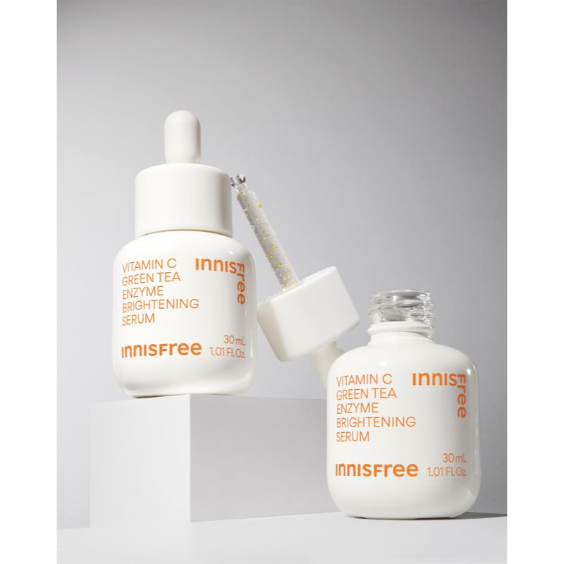innisfree Green Tea Enzyme Vitamin C Brightening Serum rozjasňujúce sérum s vitamínom C pre zjednotenie farebného tónu pleti 30 ml (obrázok 4)