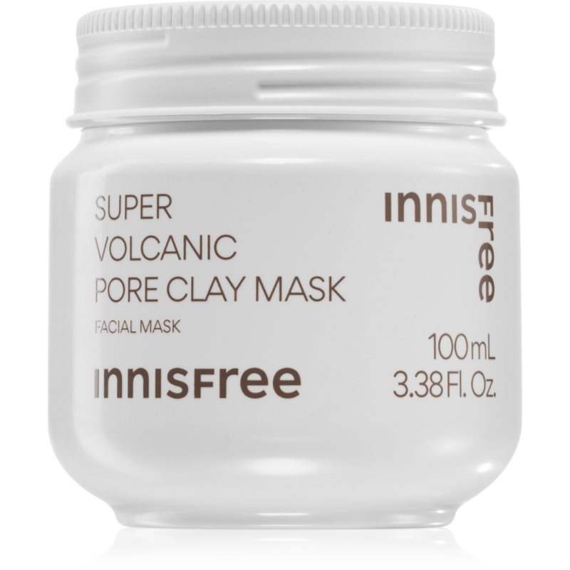 innisfree Super Volcanic Pore Clay Mask čistiaca ílová pleťová maska pre vyhladenie pleti a minimalizáciu pórov 100 ml