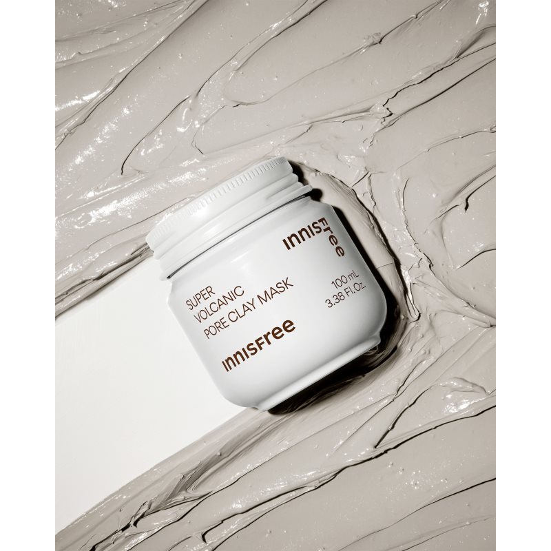 innisfree Super Volcanic Pore Clay Mask čistiaca ílová pleťová maska pre vyhladenie pleti a minimalizáciu pórov 100 ml (obrázok 3)