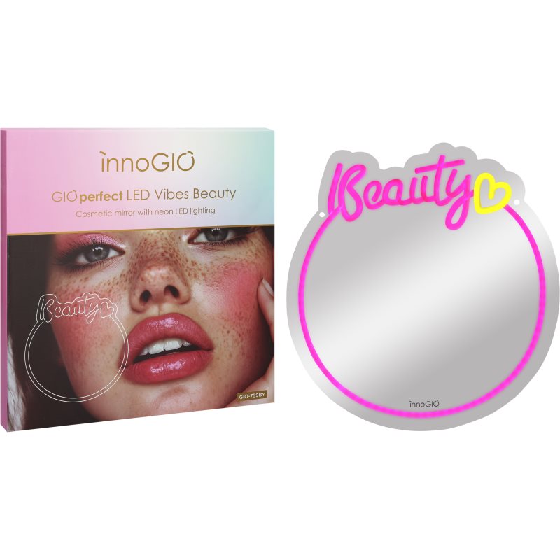 innoGIO Vibes Beauty GIO-759BY kosmeettinen peili LED-valolla varustettu 32,5 cm x 34cm x 1cm 1 kpl