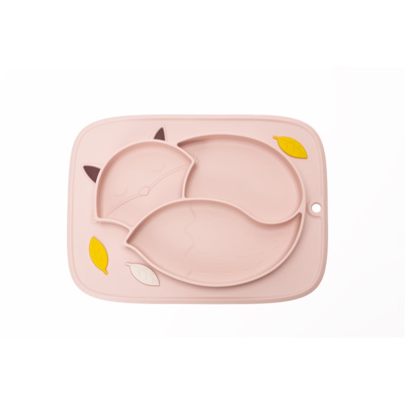 InnoGIO GIOfresh Fox Divided Plate 6 M+ Pink 1 Pc