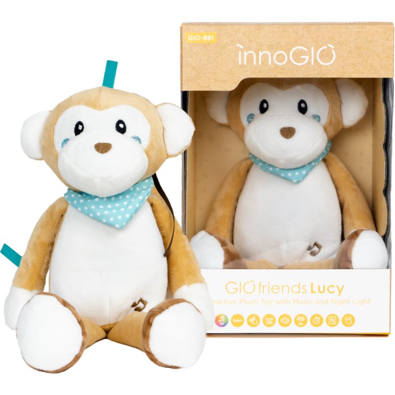 innoGIO GIOfriends Interactive Plush Toy играчка за заспиване с мелодия Lucy 1 бр.