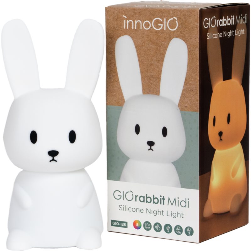 E-shop innoGIO GIORabbit Midi noční světlo 2 v 1 1 ks