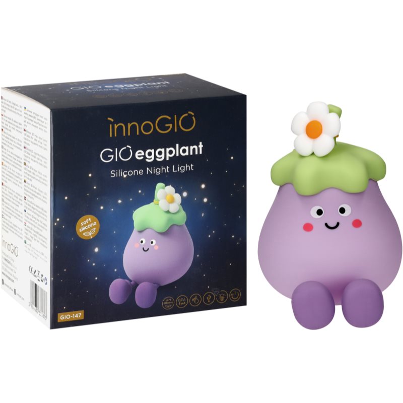 innoGIO GIOeggplant lampada dimmerabile a LED per bambini 1 pz