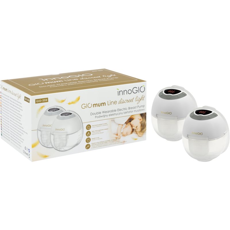 innoGIO GIOmum Line Discreet Light Double odsávačka mateřského mléka 1 ks
