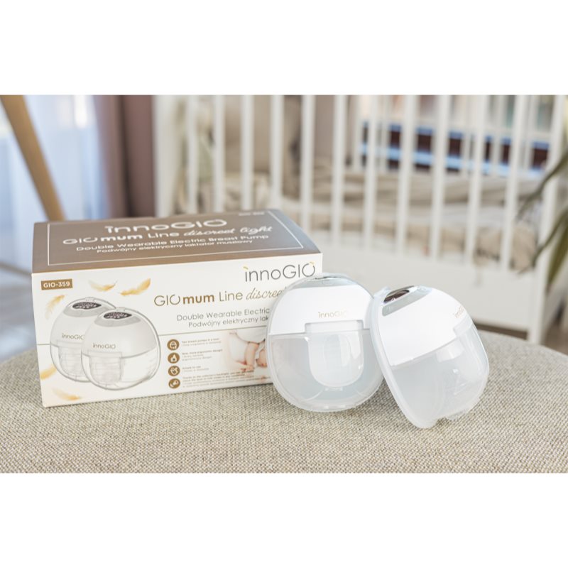 innoGIO GIOmum Line Discreet Light Double odsávačka mateřského mléka 1 ks (obrázek 4)