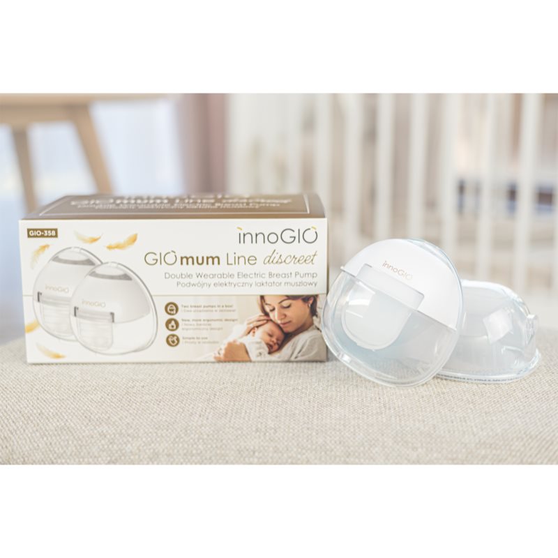 innoGIO GIOmum Line Discreet Double odsávačka mateřského mléka 1 ks (obrázek 6)