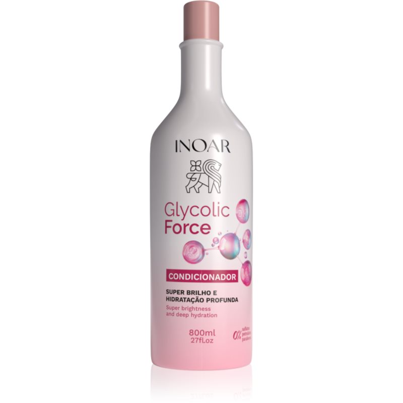 INOAR Glycolic Force Conditioner Conditioner für glänzendes und geschmeidiges Haar 800 ml