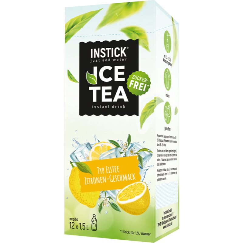 INSTICK Ice Tea polvere per la preparazione di bevande aroma Lemon 12x1500 ml