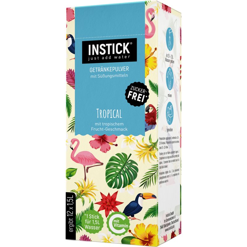 INSTICK Tropical polvere per la preparazione di bevande aroma Tropical 12x1500 ml