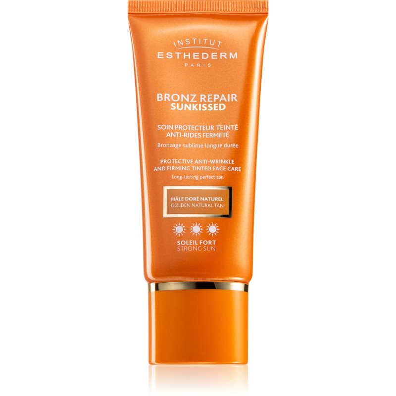 

Institut Esthederm Bronz Repair Sunkissed Protective Anti-Wrinkle And Firming Tinted Face Care тонуючий захисний крем проти зморшок з високим ступене